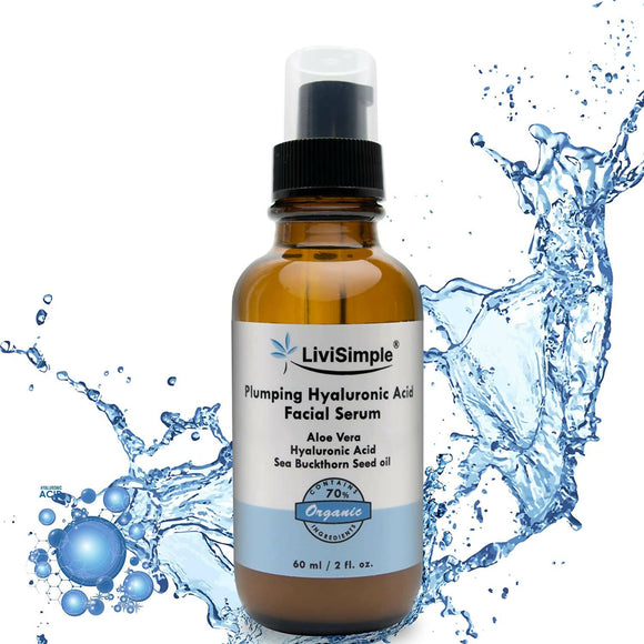 LiviSimple︳高能量保濕精華素 Plumping Hyaluronic Acid Facial Serum︳高達 70% 有機成分︳加拿大製造