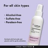LiviSimple︳溫和去死皮爽膚水 Gentle Exfoliating Toner︳高達 70% 有機成分︳加拿大製造