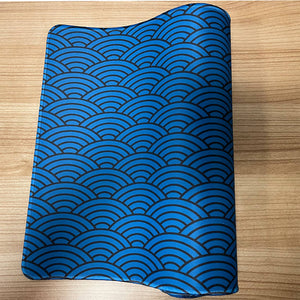 Ideas From Japan｜超大 天然橡膠卓墊 / 滑鼠墊 防水防污 耐用耐磨 ｜日本經典藍色/金色 海浪 | 多種尺寸