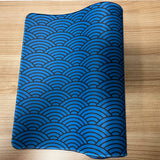 Ideas From Japan｜超大 天然橡膠卓墊 / 滑鼠墊 防水防污 耐用耐磨 ｜日本經典藍色/金色 海浪 | 多種尺寸