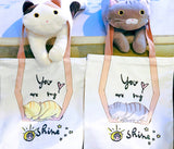 刺繡熟睡黃貓帆布托特包My Sunshine Embroidery Canvas Tote Bag Yellow Cat