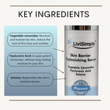 LiviSimple︳皮膚屏障專效精華素 ~ 真空瓶裝 Skin Barrier Replenishing Serum ~ Airless︳高達 70% 有機成分︳加拿大製造