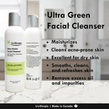 LiviSimple︳極緻潔面乳 Ultra Green Facial Cleanser︳高達 70% 有機成分︳加拿大製造