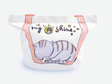 刺繡熟睡灰貓帆布托特包My Sunshine Embroidery Grey Cat Small Canvas Bag