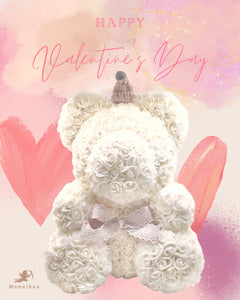 Monoikos 冷帽款永生花熊 Preserved Flower Bear with Beanie